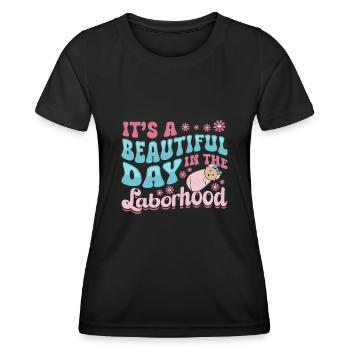 Nurse Baby Maternity Nurse - Women's Functional T-Shirt - black - Front - AI Model Female 172 light (172cm)