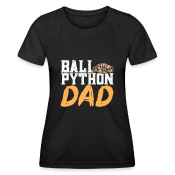 Ball Python Schlange Königspython - Frauen Funktions-T-Shirt - Schwarz - Vorne - AI Model Female 172 light (172cm)