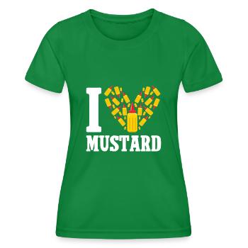 Senf Moutarde - T-shirt sport Femme - vert - Devant - AI Model Female 172 dark (172cm)