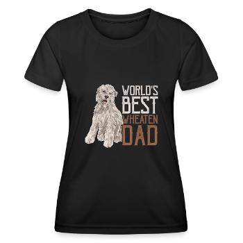 Terrier irlandais à enrobage doux - T-shirt sport Femme - noir - Devant - AI Model Female 172 light (172cm)