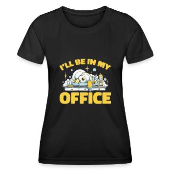 Aide domestique, femme de ménage, femme de ménage - T-shirt sport Femme - noir - Devant - AI Model Female 172 light (172cm)