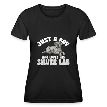 Silver Labrador Retriever Silver Lab - Women's Functional T-Shirt - black - Front - AI Model Female 172 light (172cm)