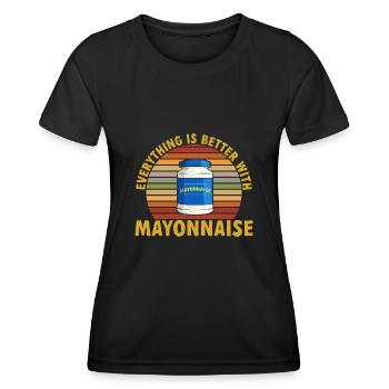 Mayonnaise - Women's Functional T-Shirt - black - Front - AI Model Female 172 light (172cm)