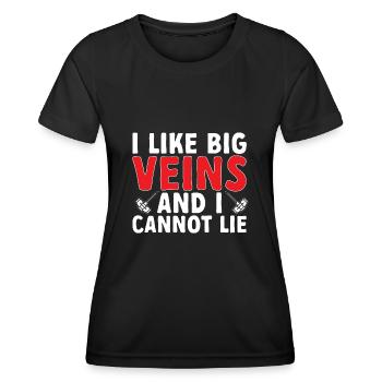 Phlebotomy Blood Draw Blood Nurse - Women's Functional T-Shirt - black - Front - AI Model Female 172 light (172cm)