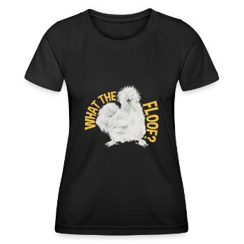 Seidenhuhn Poulet soyeux - T-shirt sport Femme - noir - Devant - AI Model Female 172 light (172cm)