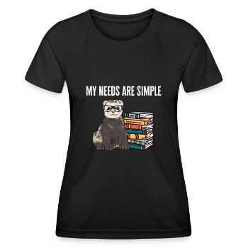 Ferret Owner Ferret - Women's Functional T-Shirt - black - Front - AI Model Female 172 light (172cm)
