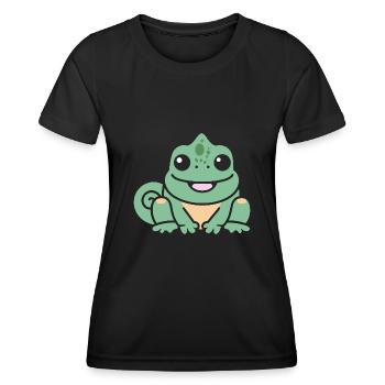 caméléon - T-shirt sport Femme - noir - Devant - AI Model Female 172 light (172cm)
