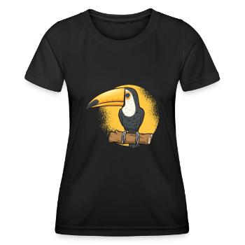 Toucan Bird Rainforest - Women's Functional T-Shirt - black - Front - AI Model Female 172 light (172cm)