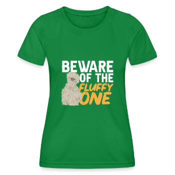 Seidenhuhn Silkie Chicken - Frauen Funktions-T-Shirt - Kelly Green - Vorne - AI Model Female 172 dark (172cm)