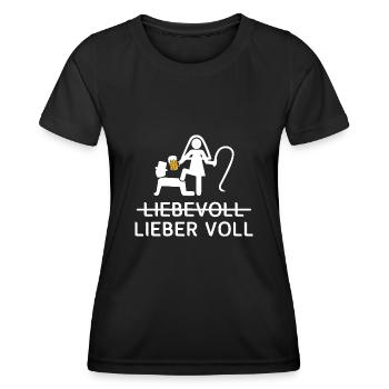 Liebevoll Lieber Voll Gruppen - Frauen Funktions-T-Shirt - Schwarz - Vorne - AI Model Female 172 light (172cm)