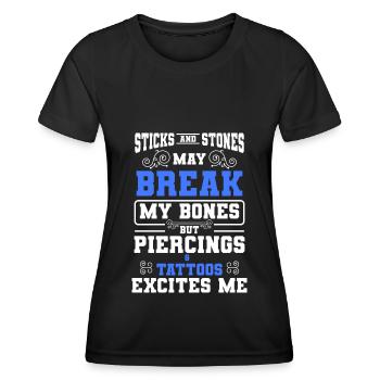 Piercing Job Körperschmuck Piercingstudio - Frauen Funktions-T-Shirt - Schwarz - Vorne - AI Model Female 172 light (172cm)