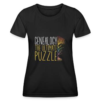 Genealogy Genealogy Genealogist - Women's Functional T-Shirt - black - Front - AI Model Female 172 light (172cm)