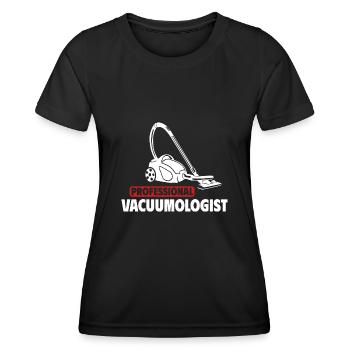 Aide domestique, femme de ménage, femme de ménage - T-shirt sport Femme - noir - Devant - AI Model Female 172 light (172cm)
