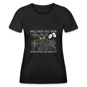 Welchen Teil von verstehst du nicht Ingenieur - Frauen Funktions-T-Shirt - Schwarz - Vorne - AI Model Female 172 light (172cm)