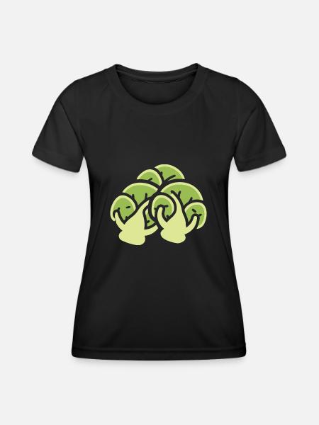 Brussels sprouts - Women's Functional T-Shirt - black
