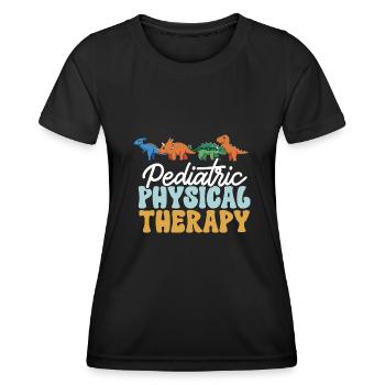 Physiotherapie Kinderphysiotherapeutin - Frauen Funktions-T-Shirt - Schwarz - Vorne - AI Model Female 172 light (172cm)