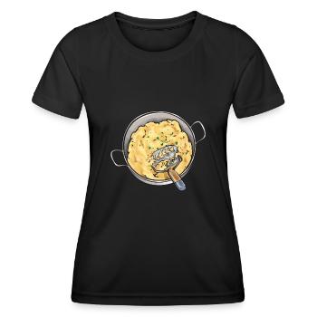 Kartoffelbrei Kartoffelpüree - Frauen Funktions-T-Shirt - Schwarz - Vorne - AI Model Female 172 light (172cm)