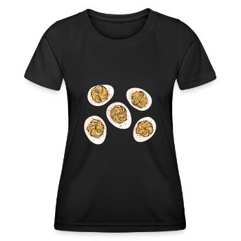 Oeufs farcis Oeufs farcis - T-shirt sport Femme - noir - Devant - AI Model Female 172 light (172cm)
