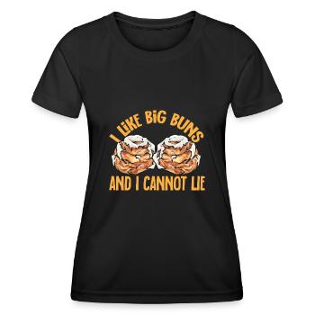 Cinnamon roll - Women's Functional T-Shirt - black - Front - AI Model Female 172 light (172cm)
