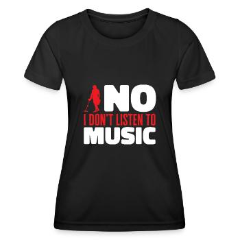 Détecteur de métaux Détection de métaux Chasse au trésor - T-shirt sport Femme - noir - Devant - AI Model Female 172 light (172cm)