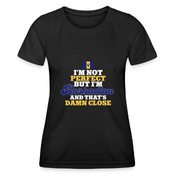 Barbados flag Barbadian bayan - Women's Functional T-Shirt - black - Front - AI Model Female 172 light (172cm)