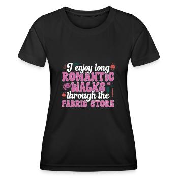 Machine à coudre Couturière Couture couture - T-shirt sport Femme - noir - Devant - AI Model Female 172 light (172cm)