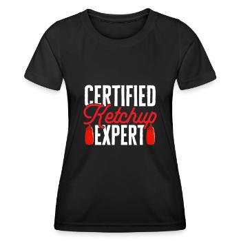 Ketchup Ketchup à la tomate - T-shirt sport Femme - noir - Devant - AI Model Female 172 light (172cm)