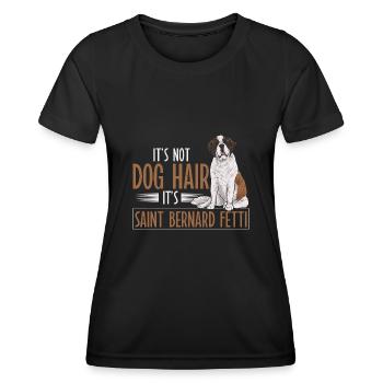 St. Bernard St. Bernard Dog Dog - Women's Functional T-Shirt - black - Front - AI Model Female 172 light (172cm)