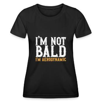 Bald Head Baldness Beard Bald Head - Women's Functional T-Shirt - black - Front - AI Model Female 172 light (172cm)