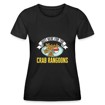 Krabben Rangoon Crab Rangoon - Women's Functional T-Shirt - black - Front - AI Model Female 172 light (172cm)