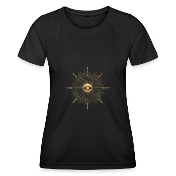 Tarot card occult astrology gothic esoteric - Women's Functional T-Shirt - black - Front - AI Model Female 172 light (172cm)
