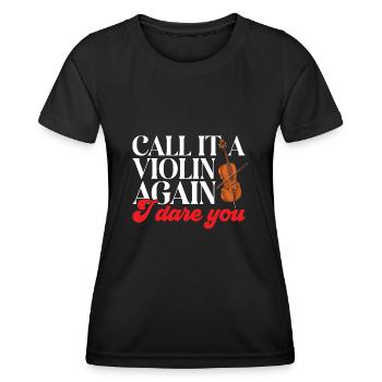 Cello Player Cellist Musician Cello - Women's Functional T-Shirt - black - Front - AI Model Female 172 light (172cm)