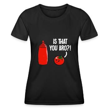 Ketchup Ketchup à la tomate - T-shirt sport Femme - noir - Devant - AI Model Female 172 light (172cm)