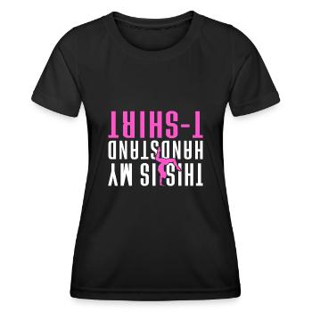 Acrobat Gymnastique Gymnastique Tumbling - T-shirt sport Femme - noir - Devant - AI Model Female 172 light (172cm)