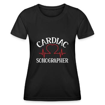 Kardiologe Medizinische Sonographie Ultraschall - Frauen Funktions-T-Shirt - Schwarz - Vorne - AI Model Female 172 light (172cm)