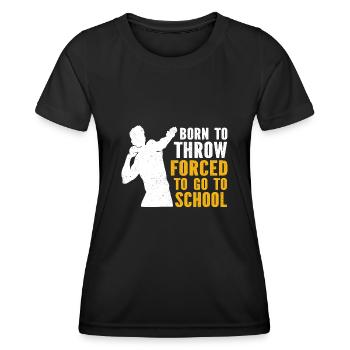 Lancer du poids Athlétisme - T-shirt sport Femme - noir - Devant - AI Model Female 172 light (172cm)