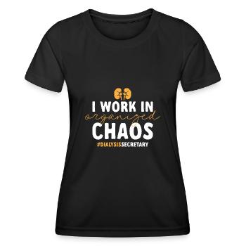 Dialyse Sekretärin Dialysefachkraft - Frauen Funktions-T-Shirt - Schwarz - Vorne - AI Model Female 172 light (172cm)