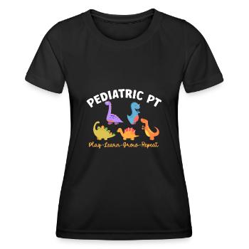 Physiotherapie Kinderphysiotherapeutin - Frauen Funktions-T-Shirt - Schwarz - Vorne - AI Model Female 172 light (172cm)