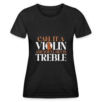 Cello Player Cellist Musician Cello - Women's Functional T-Shirt - black - Front - AI Model Female 172 light (172cm)