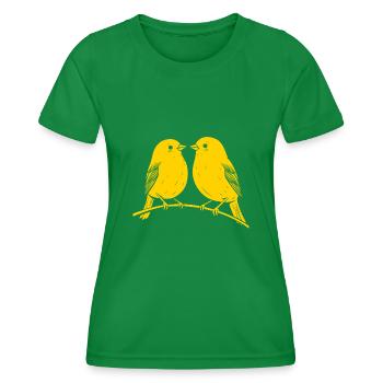 Canaries - Women's Functional T-Shirt - kelly green - Front - AI Model Female 172 dark (172cm)