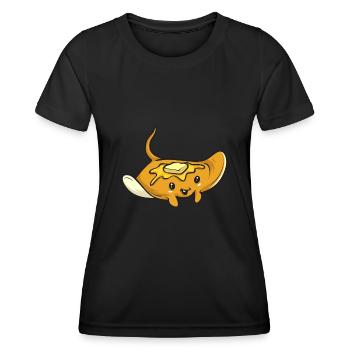 Raies pastenagues, raies manta, raies océaniques, raies - T-shirt sport Femme - noir - Devant - AI Model Female 172 light (172cm)