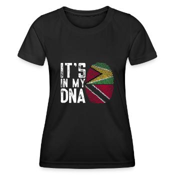 Guyana Drapeau Guyanais Guyana - T-shirt sport Femme - noir - Devant - AI Model Female 172 light (172cm)