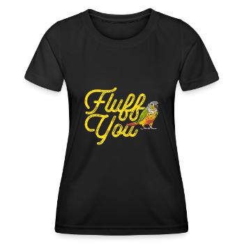 Molinasittich Papagei Vogel Sittich - Frauen Funktions-T-Shirt - Schwarz - Vorne - AI Model Female 172 light (172cm)