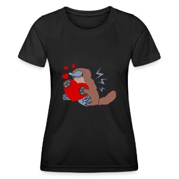 Love Platypus - Women's Functional T-Shirt - black - Front - AI Model Female 172 light (172cm)