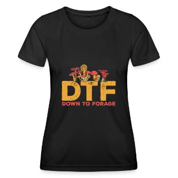 Cueillette de champignons Cueillette de champignons Cueillette de champignons - T-shirt sport Femme - noir - Devant - AI Model Female 172 light (172cm)