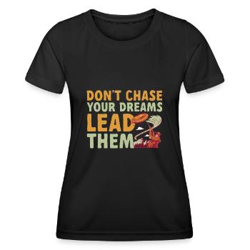 Tir au piège Tir au pigeon en argile Skeet - T-shirt sport Femme - noir - Devant - AI Model Female 172 light (172cm)
