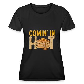 Pancake Breakfast Pancakes - Women's Functional T-Shirt - black - Front - AI Model Female 172 light (172cm)