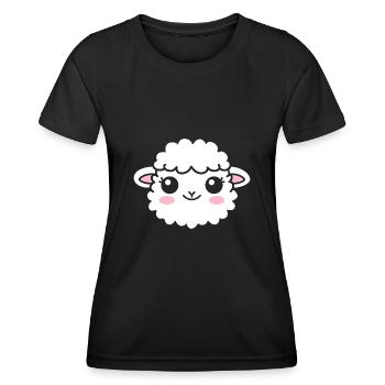 Sheep - Women's Functional T-Shirt - black - Front - AI Model Female 172 light (172cm)
