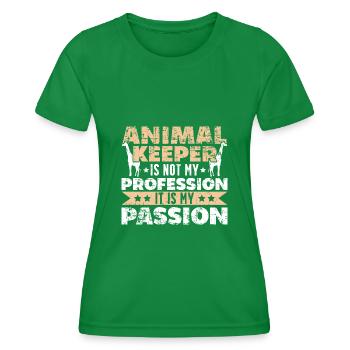 Tierpfleger Passion - Frauen Funktions-T-Shirt - Kelly Green - Vorne - AI Model Female 172 dark (172cm)