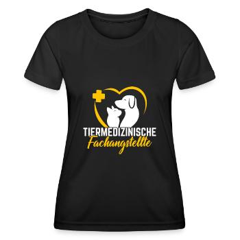 Tierarzthelferin Veterinär TFA - Frauen Funktions-T-Shirt - Schwarz - Vorne - AI Model Female 172 light (172cm)